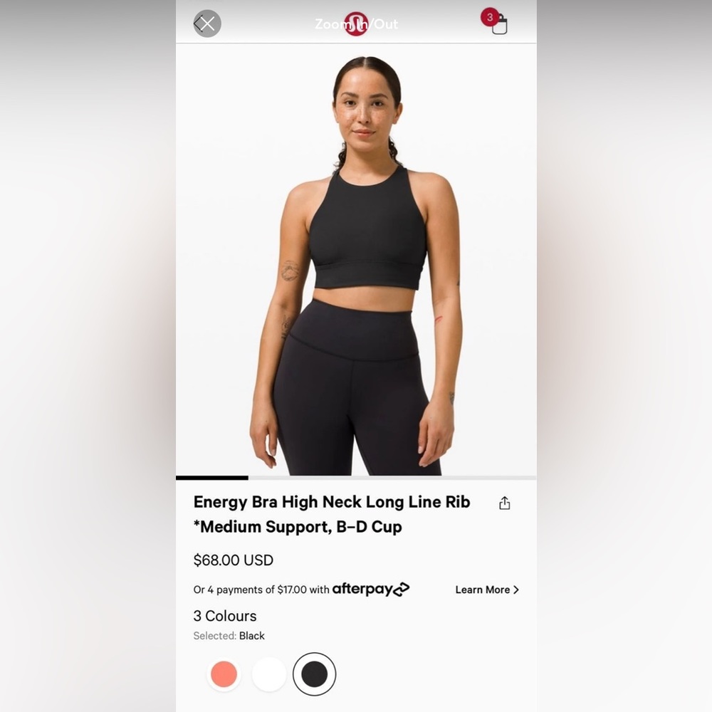 Lululemon sports bra XL